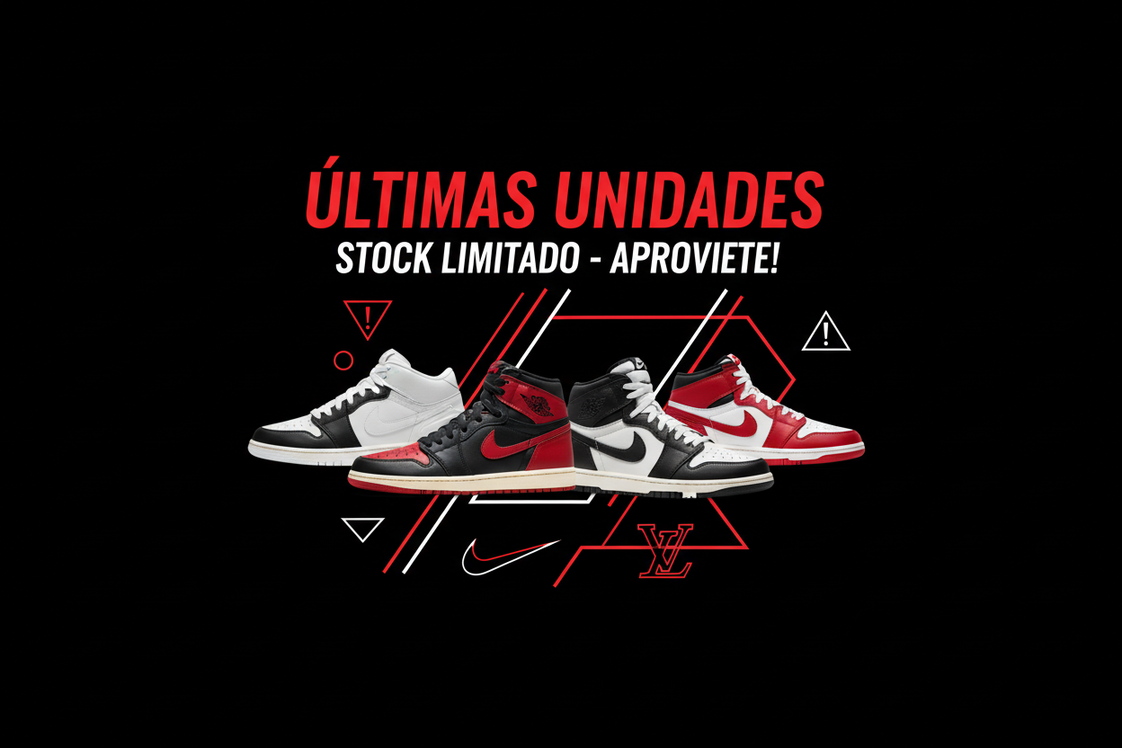 Banner Promocional - Vermelho, Branco e Preto